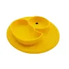 Plates Baby Plate Duck Dishes Table Mat Silicone Platos Suction Tray Antislip Mini Children Kids Meal Fruits Feeding Pratos