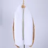Шарфы 2023 роскошный X-Large подлинный меховой вязаный вязаный женский зимний шарф настоящий оберт