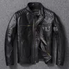Jackets de motocicletas de couro de couro falso de couro masculino