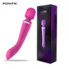 Vuxen massager 20 hastigheter kraftfulla dildos av vibrator magiska trollstav sexleksaker för kvinnor klitor klitoris stimulator intim varor s