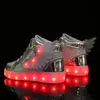 Sneakers Maat 27-37 Led-kinderschoenen Jongens Meisjes Verlichte sneakers Gloeiende schoenen voor kinderen Hardlopen Sport Ademend Casual Lichtgevende zool 230110