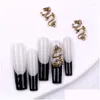 Nail Art Decorations Tszs 10 Pcs/Lot 2023 Alloy Jewelry Gold Sier Zodiac Dragon Charm Diy Decorative Supplies Metal Accessories Drop Dhrpl