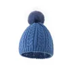 Berretti Beanie/Skull Caps Cappelli da donna in lana acrilica a righe in inverno 2023 Autunno e cappello stile palla lavorato a maglia colore puro caldo all'aperto