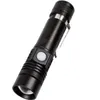 USB do ładowania latarki mini t6 olśnienia 3 tryby wodoodporne zoomabilne przenośna latarnia latarnia 18650