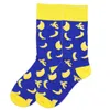 Chaussettes masculines Peonfly Men de dessin animé anime drôle de personnalité heureuse Happy Fruit Crew s Men's Hip Hop Street Street Fashion Skarpety Long