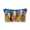 Cosmetic Bags Colorful Horse Print Cosmetics Makeup Pouch Women Roomy Toiletry Bag Arrival Mini Travel Practical Birthday Beauty Case