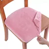 Chair Covers 2023 1/2/4/6 Pieces Velvet Fabric Super Soft Seat Cushion Stretch Cover Slipcovers For El Banquet Dining Livi