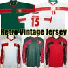OUAKILI 1998 Retro Maroc Soccer Jerseys 1994-95 NEQROUZ BASSIR ABRAMI vintage ancien maillot EL HADRIOUI HADJI NAYBET Le plus ancien maillot de football à manches longues classique