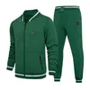 2 Trainingspakken voor heren S Set-delig Trainingspak Sportkleding Mode Groen Joggingpak Herfst Winter Outfit Gymkleding Heren Eu-maat Et Ports Uit Ize 306