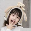 Ear Muffs Parentchild Śliczne kreskówki Dzieci Earmuffs Douyin ruchome uszy ciepłe grube studenci zima 221107 DROP PRODICJA Moda Acc dhhyj