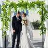 Decorative Flowers A63I 2Pcs 7Ft/Pcs Artificial Wisteria Vine Flower Garland Rattan Hanging For Outdoor Ceremony