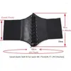 Belts 5Color Corset Wide Pu Leather Slimming Body Waistband For Women Elastic Waist Cincher Sexy Corsets Bustiers