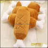 Jouets pour chiens à mâcher pour animaux de compagnie à mâcher en peluche Squeak pour chiens et chats Résistant aux morsures Produits pour dents propres Animaux de compagnie Drop Delivery Home Garden Supplies Dhesq