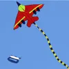 Vliegers Outdoor Fun Sports Nieuw vliegtuig / vliegtuig Kite / Fighter met handvat en lijn goed vliegen voor kinderen 0110