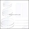 Cuisson Pâtisserie Outils 11 Pcs Acrylique Gâteau Disque Ensemble Cercle Base Conseils Pilier Peigne Grattoir Goujon Tige Drop Livraison Maison Jardin Cuisine Dhim5