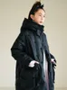 Женский дева в Даун Паркас Имакокони Оригинальный дизайн дизайна теплый и толстый куртка в осеннем зимнем черном вышивом пальто с длинным рукавом для женщин 230109