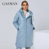 Parkas en duvet femme GASMAN Automne Hiver veste Mode XL-5XL longue Parka haute rue Doublure fourrure haute qualité Marque manteau femme 81121 221012