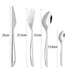 Conjuntos de utensílios de jantar 16pcs Conjunto de talheres de talheres