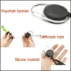 Party Favor Premium Colorf Rubber Lighter Sheath Case Plastic Leash Clip To Retractable Reel Metal Keychain Holder Drop Delivery Hom Dhqmn