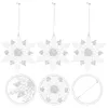 Christmas Decorations Snowflake Snowflakes Tree Ornaments Pendant Hanging Decorationsornament Embellishment Embellishments Sparkling Clear