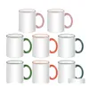 Sublimation Blanks 11 Oz Ceramic Coffee Mug Porcelain Blank White Mugs Packed For Tea Milk Latte Cocoa Drop Delivery Office School B Dhpwk