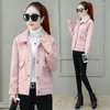 Kvinnors ullimitation Mink Velvet Coat 2023 Women Winter Jacka Korean Löst tjock kort överrock Slim Elegant Female Cashmere Tops W20