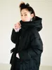 Женский дева в Даун Паркас Имакокони Оригинальный дизайн дизайна теплый и толстый куртка в осеннем зимнем черном вышивом пальто с длинным рукавом для женщин 230109