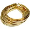 Главные повязки 50pcslot m 5mm 7mm 10 мм Sier Gold Black Metal Hair wair