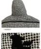 Women's Down Parkas Houndstooth Hooded Top Winter Coats Overdimensionerade puffiga varma ytterkläder Vita ankajackor Vintage Coat Kvinna 230109