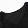 Tweedelige broek voor vrouwen sets voor vrouwen uit 2023 herfst mode solide kleur v nek lange mouwen laaggesneden top casual skinny set