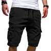 Shorts pour hommes Green Cargo Summer Bermudas Mâle Poches à rabat Jogger Casual Travail Armée Tactique 230110