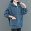 Women's Jackets Fleece Sweater Women Plus Autumn And Winter Loose Korean Zipper Cardigan Thick Lamb Wool Coat