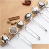 Coffee Tea Tools 6 Style Star Shape Infuser Ovalshaped Stainless Steel Teas Strainerinfuser Spoon Filter Teatools Lls519Wll Drop D Dhizv