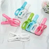 Hangers 5 -stks Hanger Clips Grote plastic winddichte strandhanddoek Kleding Pinnen Springklem Koffespin Krachtige groothandel