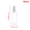 US Warehouse 10pcs/Los Reiseflaschen 100 ml tragbare transparente Röhrchen Plastik Parfüm leerer nebliger Sprühflasche BFACFQVNVY