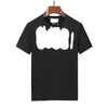 Luksusowe męskie designer T Shirt Black White Letter Printed Shirts krótkie rękawowe moda projektant Top Tees Asian Size M-3XL247Q