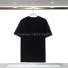 Designer Fashion Brand Mens T Shirt Contrast Square Letter Print Round Neck Short Sleeve Luxury Loose T-shirt Top Black White Purple Asian Size S-2XL