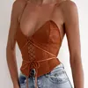 Damestanks 2023 Zomer chic v-hals mode dames kleding bandage rave top rave festival sexy cutout cutted tops shirt streetwear