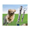 Sifflet d'obéissance pour dressage de chiens pour arrêter d'aboyer Contrôle des aboiements pour chiens Dispositif de dissuasion Formateur Anti Pet Product Drop Delivery