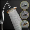 Bathroom chuveiro cabeças que salvam águas que salvam acessórios portáteis portáteis portáteis de alta pressão Acessórios portáteis Drop Drop Home Garden Garden Dhx7o