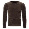 Herentruien 2023 Koffie Warme kraagvulling Casual man Sweater