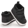 Первые пешеходы Baby Boy Shoes Casual Sport Sneakers Born Prewalker Match Canvas Fashion Fashion High Top Girl Crib 0-18M