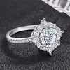 Anneaux de mariage mode grand Zircon Super Flash strass bijoux pour femmes saint valentin cadeau cristal cubique mariée 2023 1