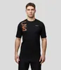 Novas camisetas masculinas McLarens F1 Driver Lando Norris camisetas de manga curta para homens e mulheres com lazer de verão respirável designer de corrida tops