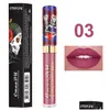 Brillant à lèvres Cmaadu Skl Design Matte Liquid Lipglosses 6 Couleurs Étanche Métal Nacré Longue Durée Lèvres En Gros Maquillage Drop Del Dht47