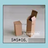 Party Favor Brown Gift Cardboard Box Per Bottle Torch Package Kraft Paper Boxes 5X5X16.2Cm Drop Delivery Home Garden Festive Supplies Otmpn