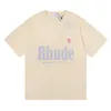 Rhude Shirt Hommes T-shirts Femmes Designer T-shirts Rhude Imprimé Mode Homme T-shirt Topquality Taille US M-XL Rhude Sweat à capuche Street Wear Usa 584