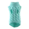 Dog Apparel Turtleneck Knitted Clothes Not Fade Two-legged Thermal Sweatshirt Soft Cat Sweater Comfortable For Pet Winter Decoration