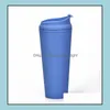 Tumbler Doublelayer Tumbler glassata in plastica 22 once opachi BK con coperchi per la consegna a camme sportiva per esterni per la consegna in casa giardino cucina da pranzo dhcte