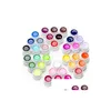 Gel de unhas 36pcs polimento de cores puras uv kit semipermanente entrega de gotas de saúde arte de beleza dhijk